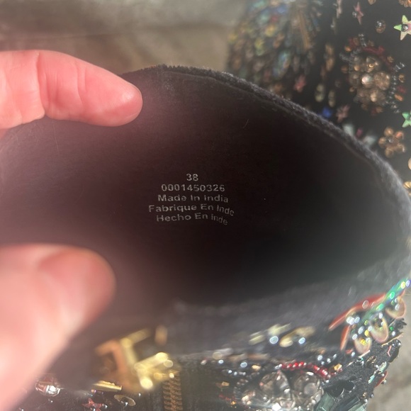 RARE Free People Sequin Ankle Boots - Picture 8 of 8